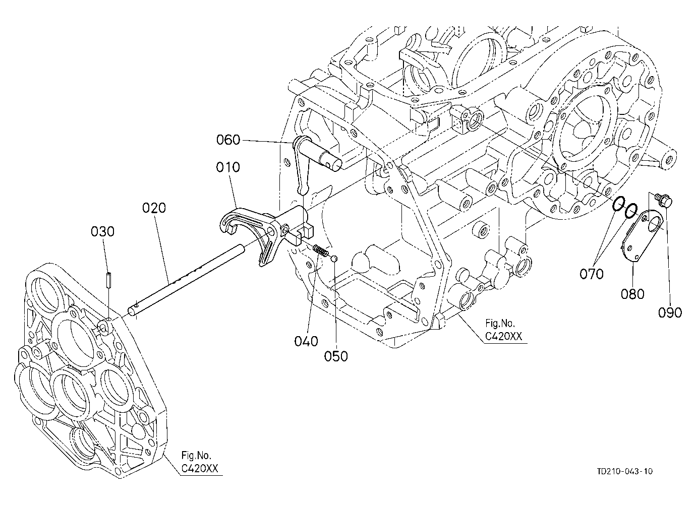 Range Gear Shift Fork