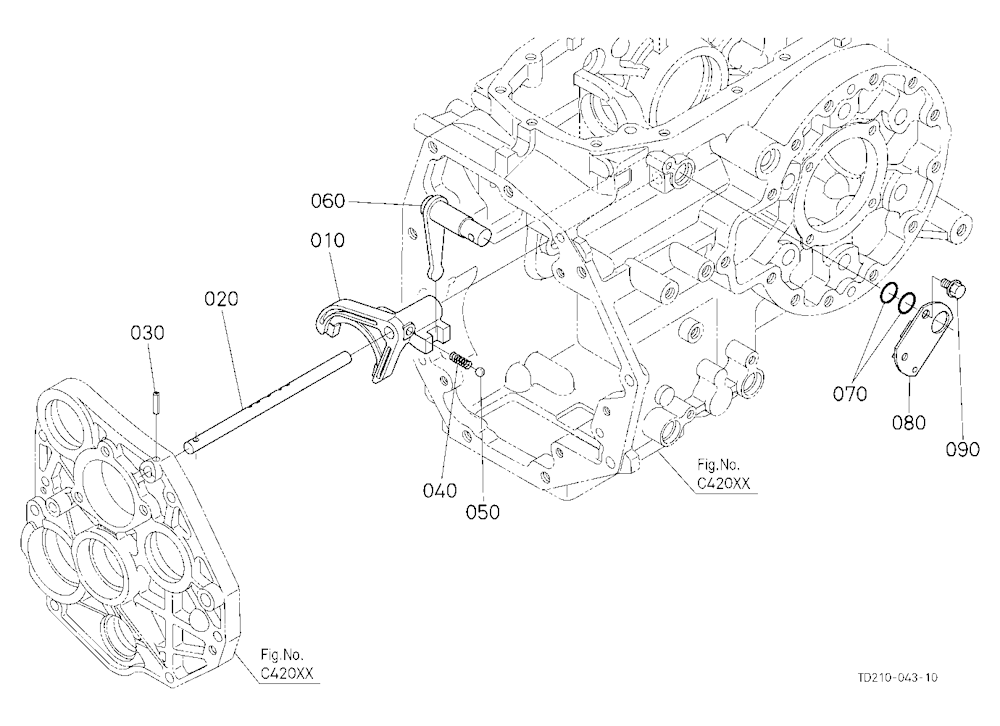 Range Gear Shift Fork