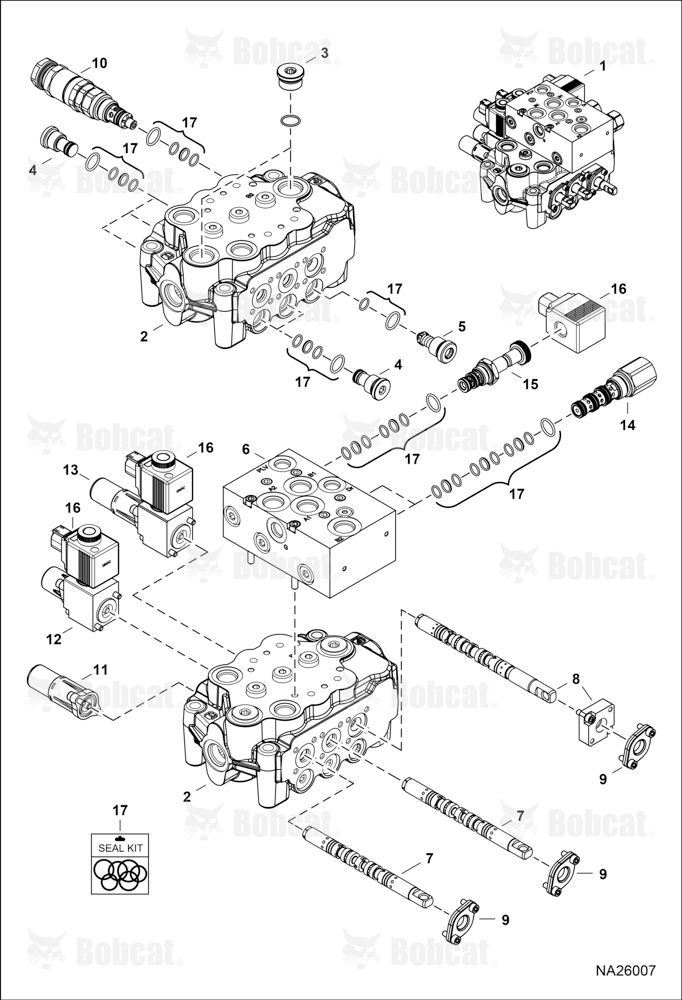 Hydraulic Control Valve (Walvoil 101030060)