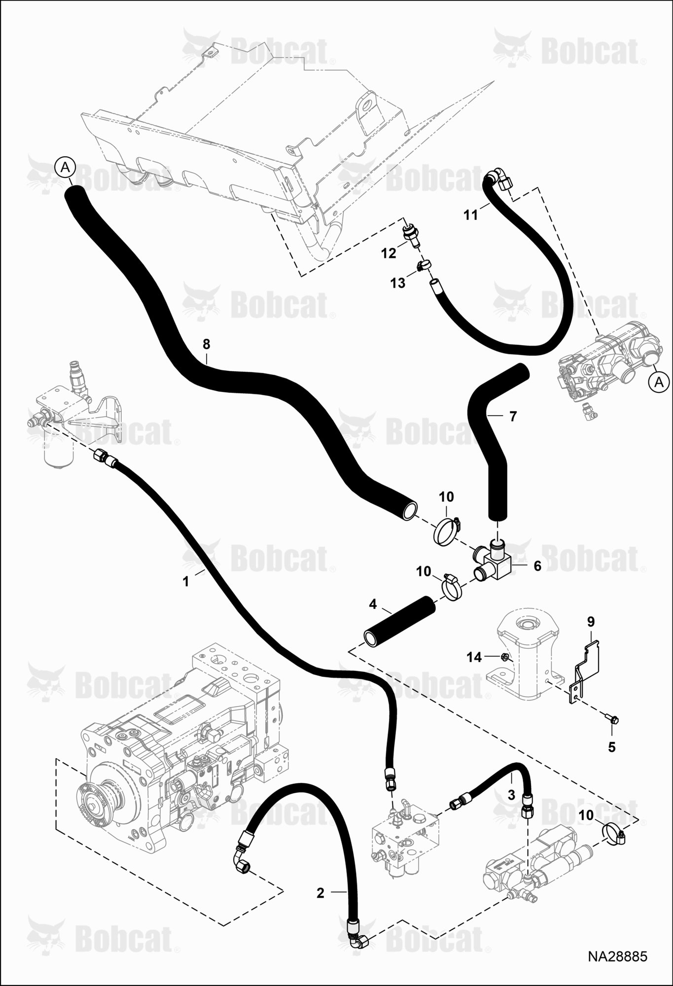 Hydraulic Circuitry (Hoses Pump Jet)