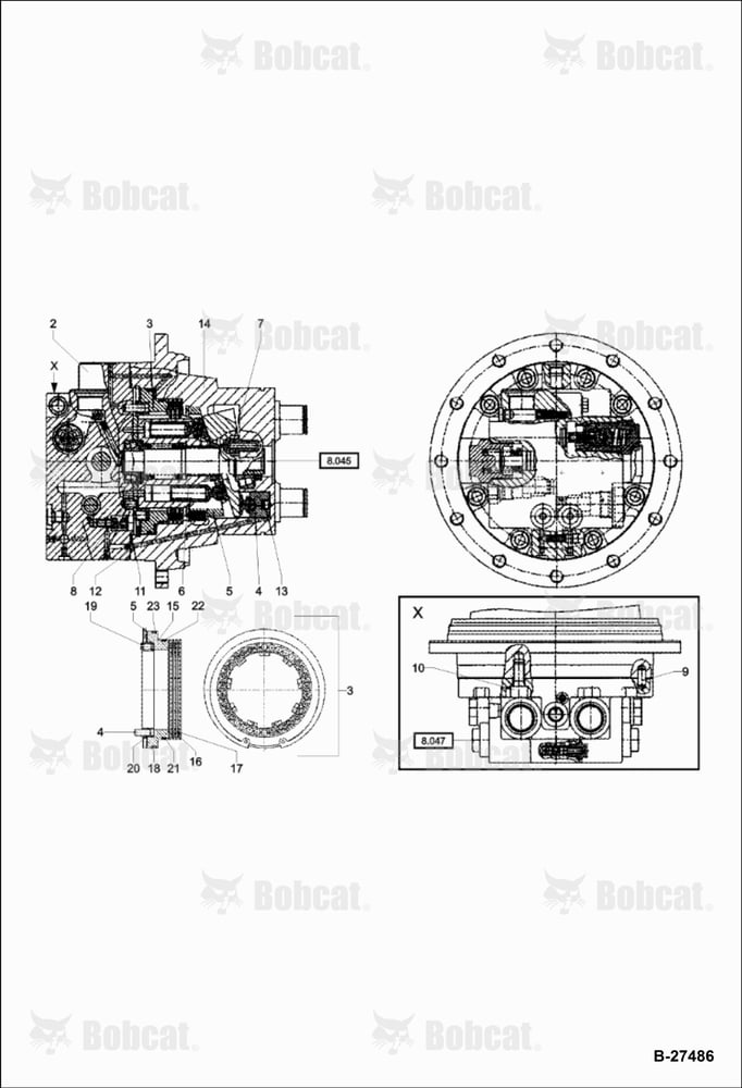 Travel Drive Gear