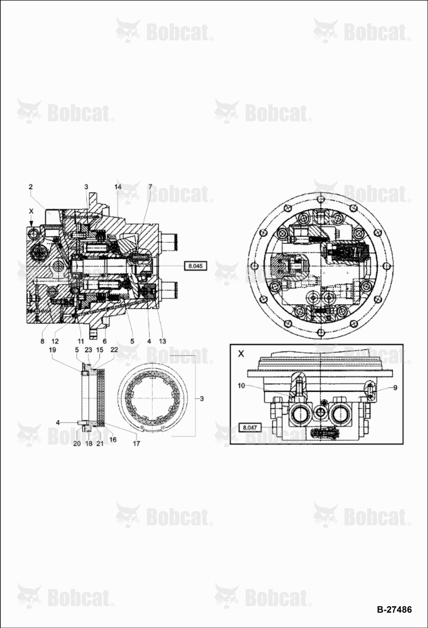 Travel Drive Gear