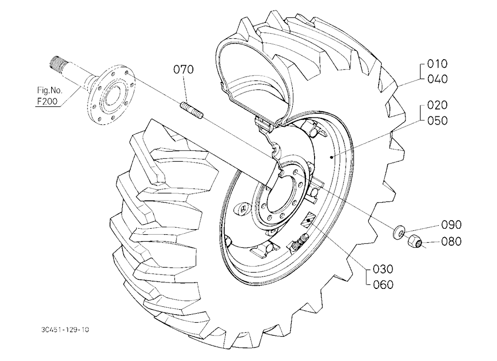 Rear Wheel (14.9-24 R1)