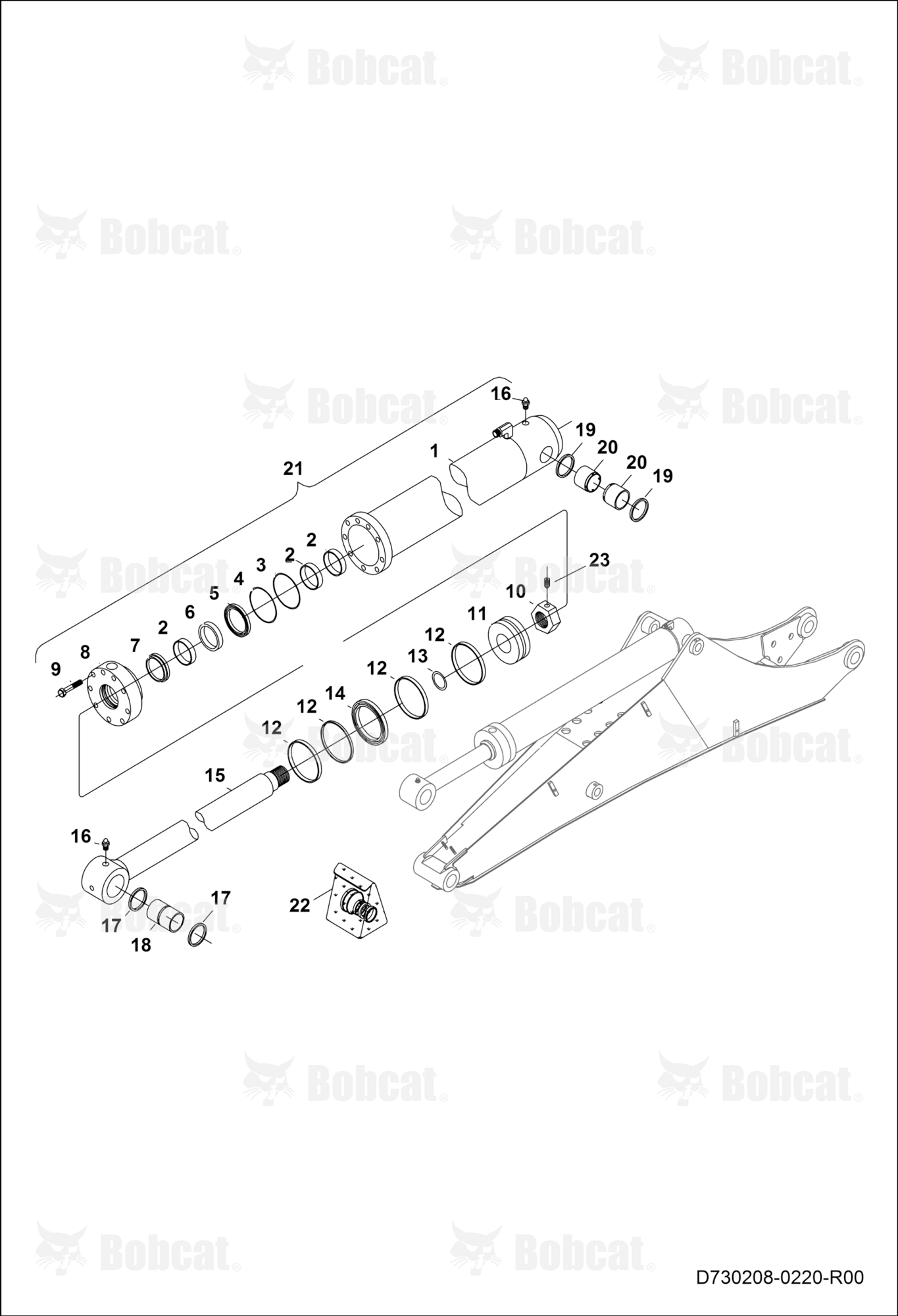 Stick Cylinder  B53R11001 - B53R11528