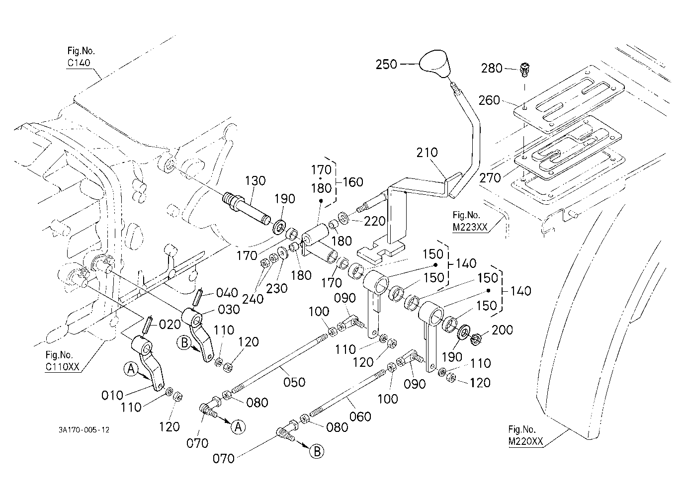 Range Gear Shift Lever/Creep Gear Shift Lever [A]