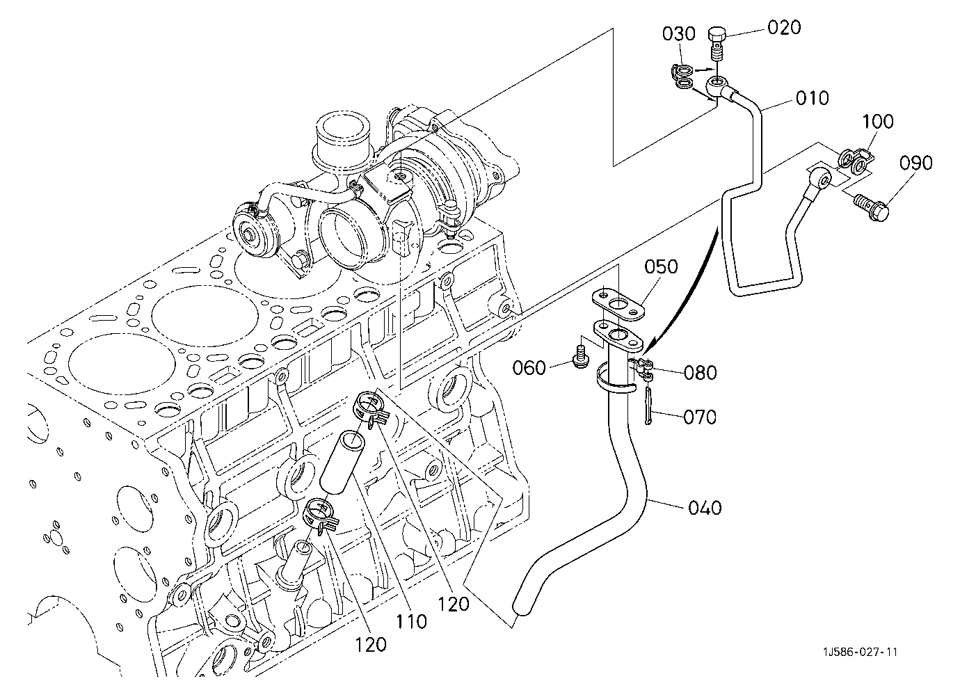 Oil Pipe (Turbo Charger)