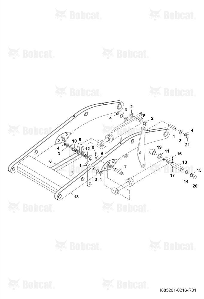 Front Boom - Lever Connections (FOR 20" RIM)
