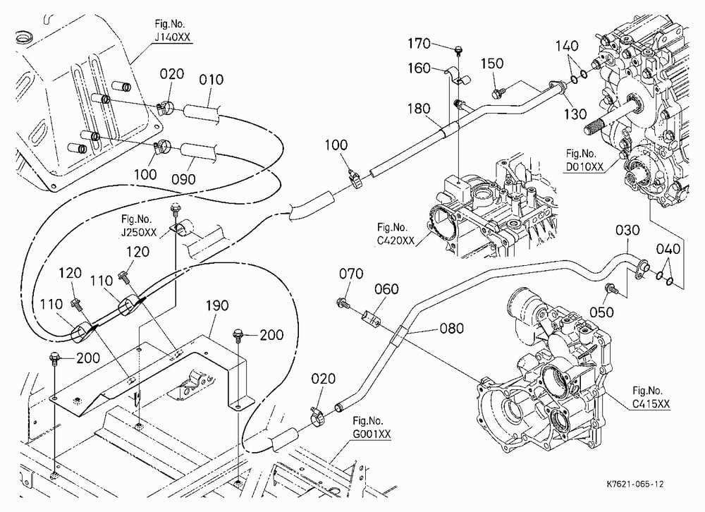 HYDRAULIC OIL LINE (HST)