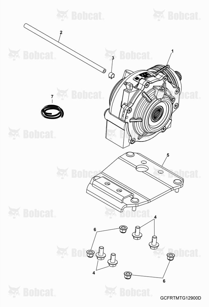 Drive TRAIN, Front Gearcase Mounting AJNW20001 & Above