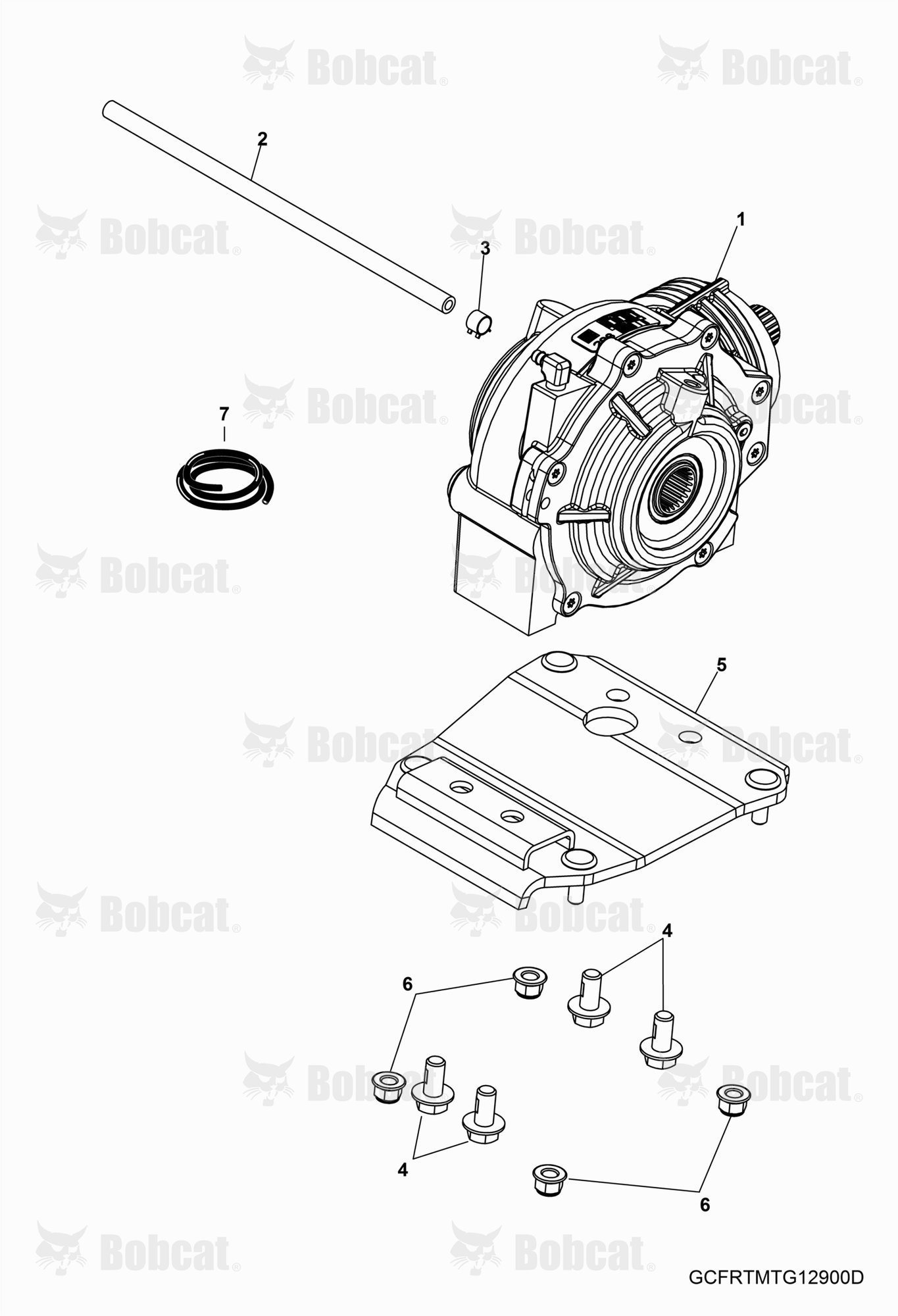 Drive TRAIN, Front Gearcase Mounting  AJNU20001 & Above