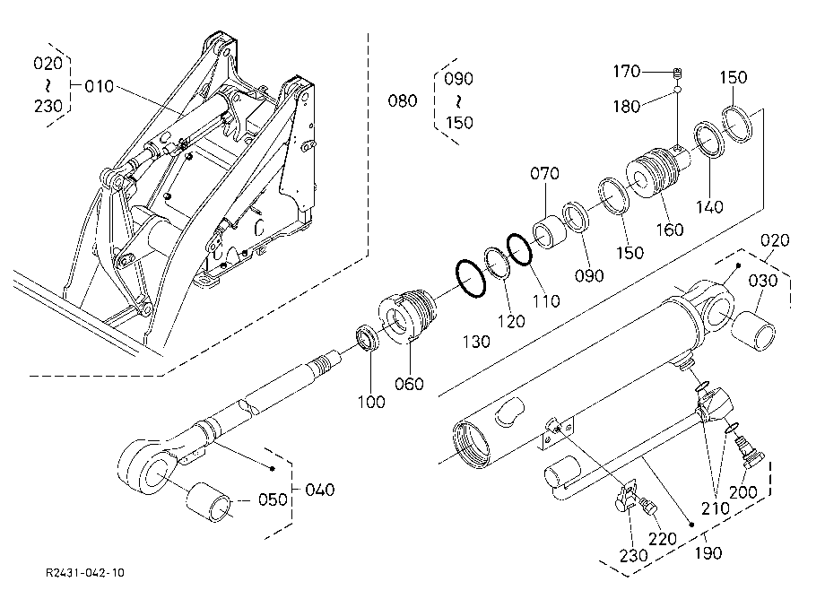 Tilt Cylinder (Component Parts)