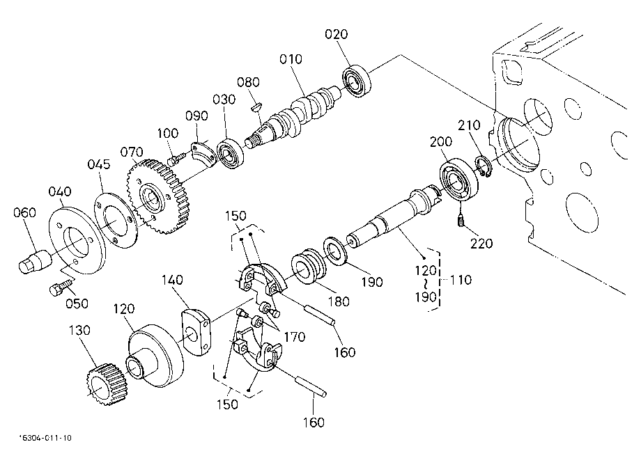 Fuel Camshaft And Governor Shaft