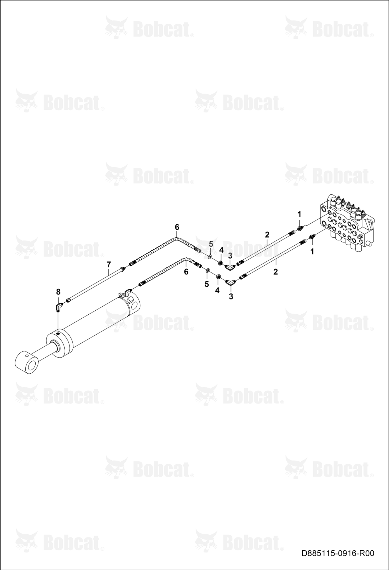 Bucket Cylinder Circuit