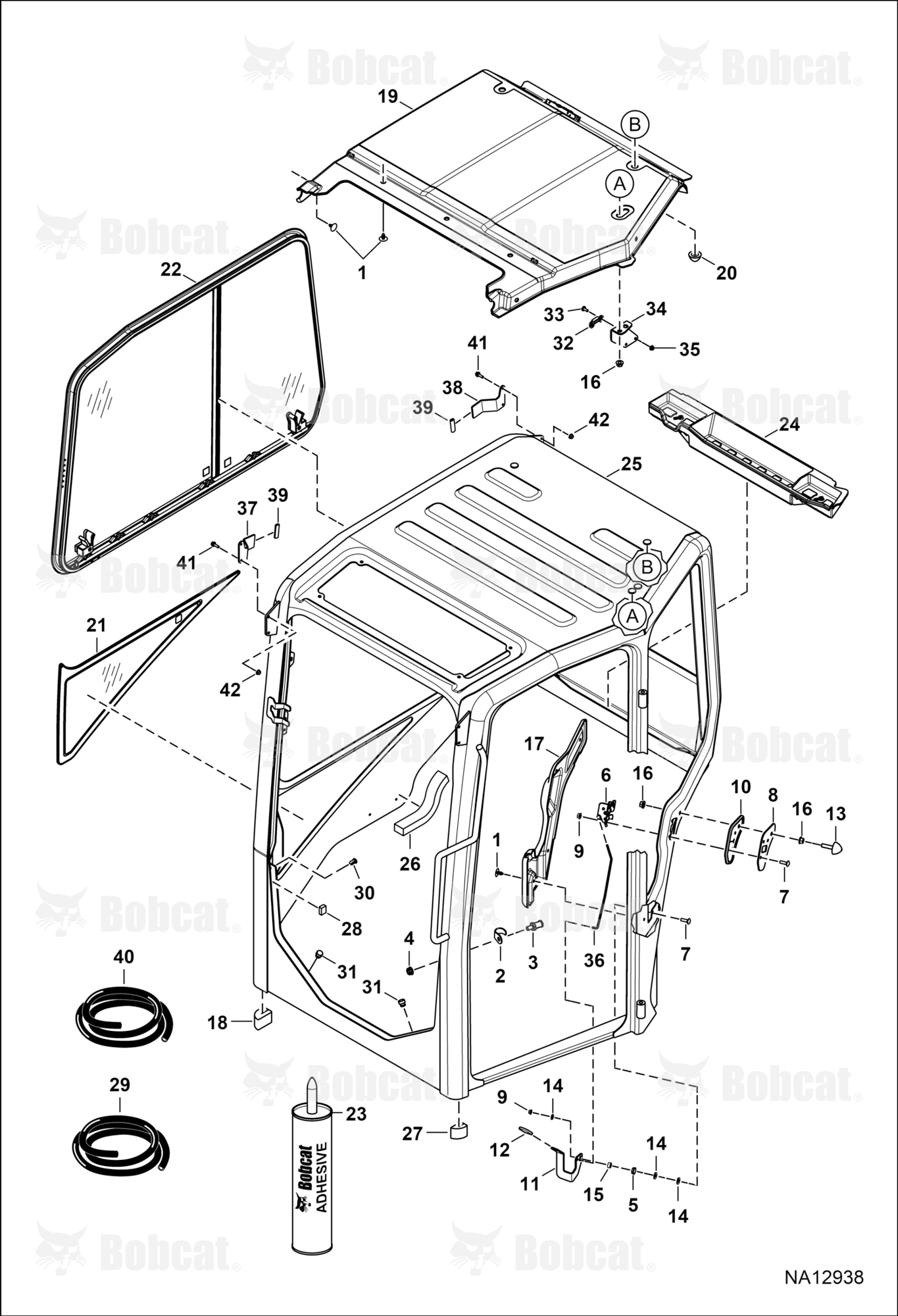 Operator CAB (RH Window & Insulation)