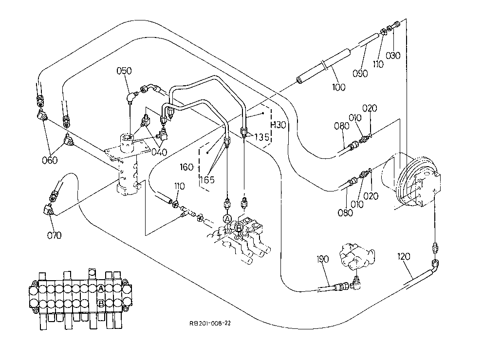 Oil Piping (Travel Rh)