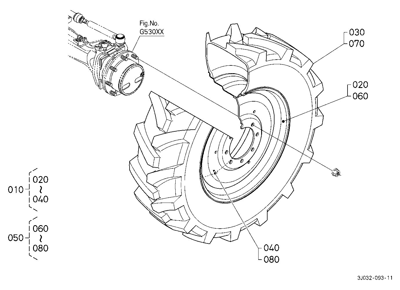 Front Wheel (380/85R30) [Mitas]