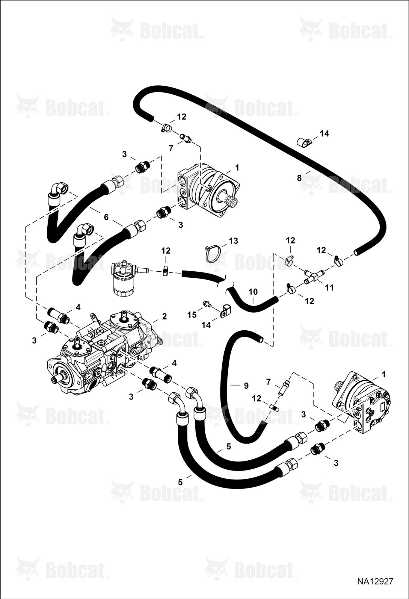 Hydrostatic Circuitry (Drive Motor)