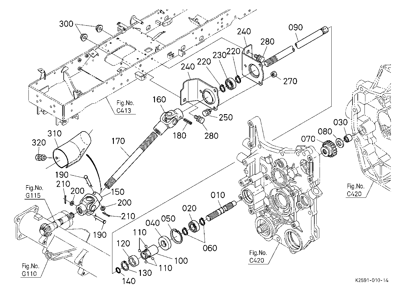 Front Wheel Propeller Shaft