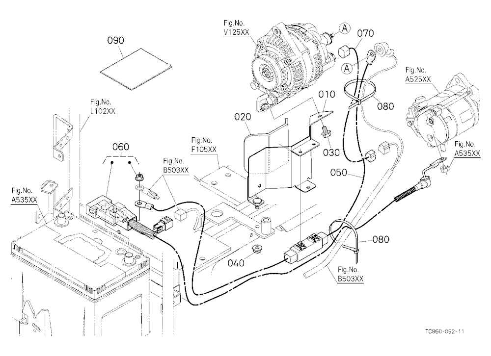 Alternator Kit (Electrical Wiring) (W/G No.Mx6802)
