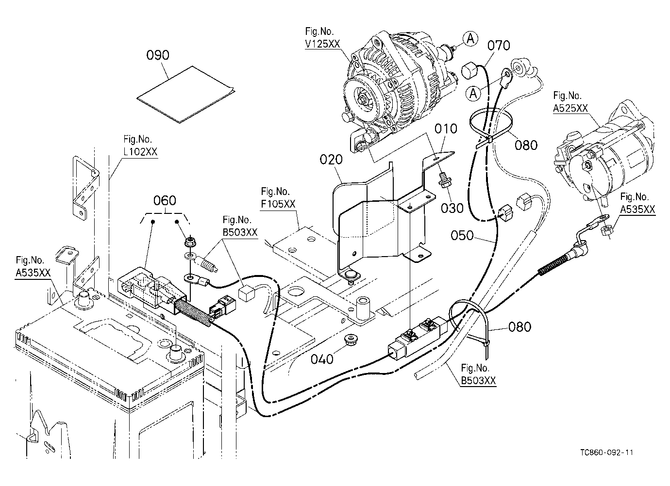 Alternator Kit (Electrical Wiring) (W/G No.Mx6802)