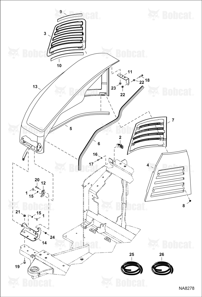 RH Cover (W/Bracket Hold Open)