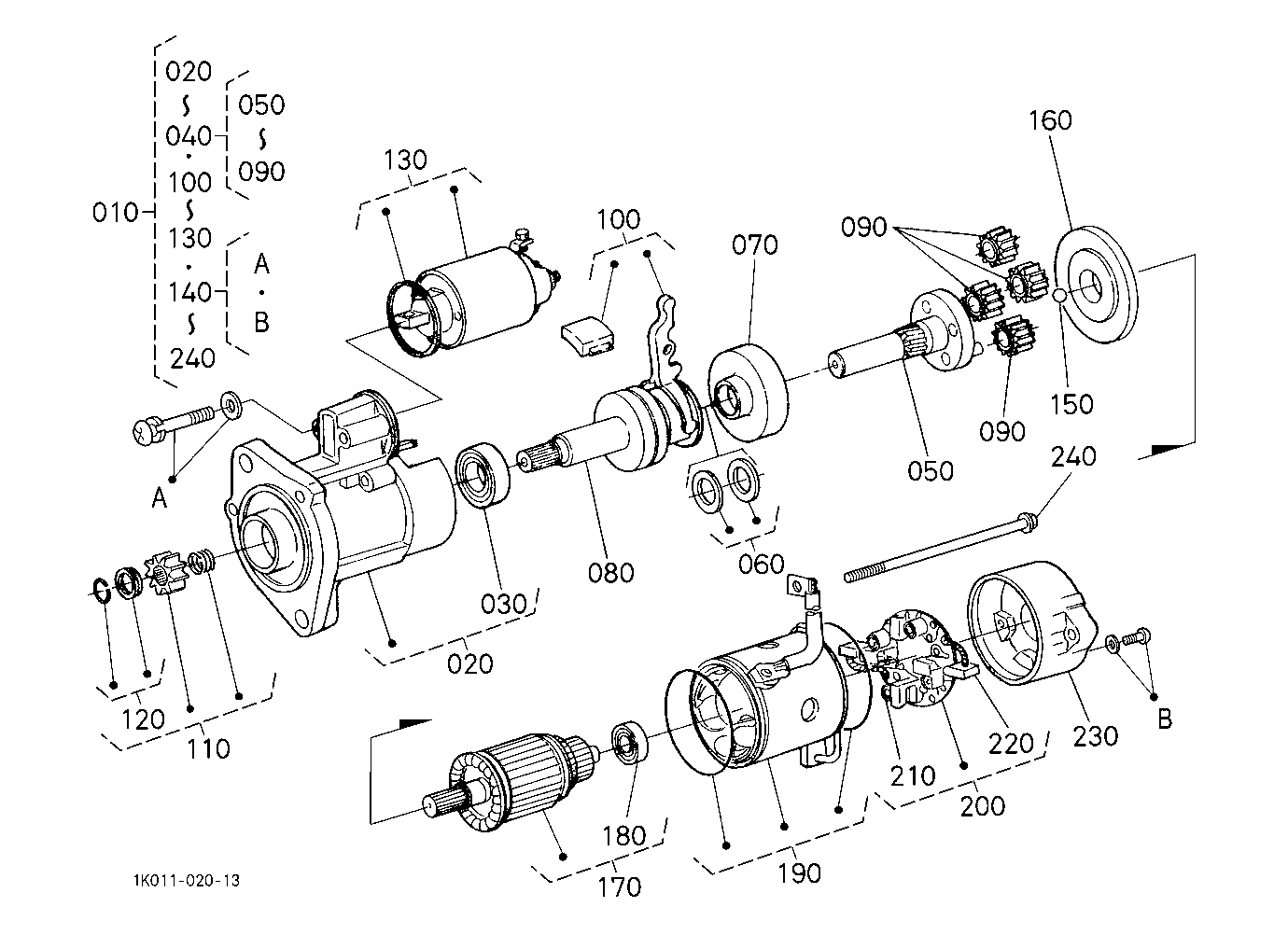Starter [Component Parts](Not For Reman Unit)
