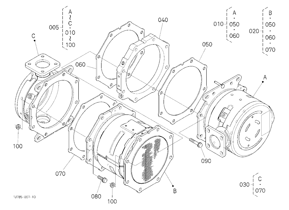 Diesel Particulate Filter Muffler [Component Parts