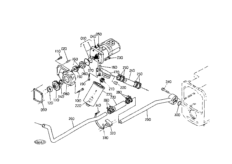 Hydraulic Pump And Suction Pipe