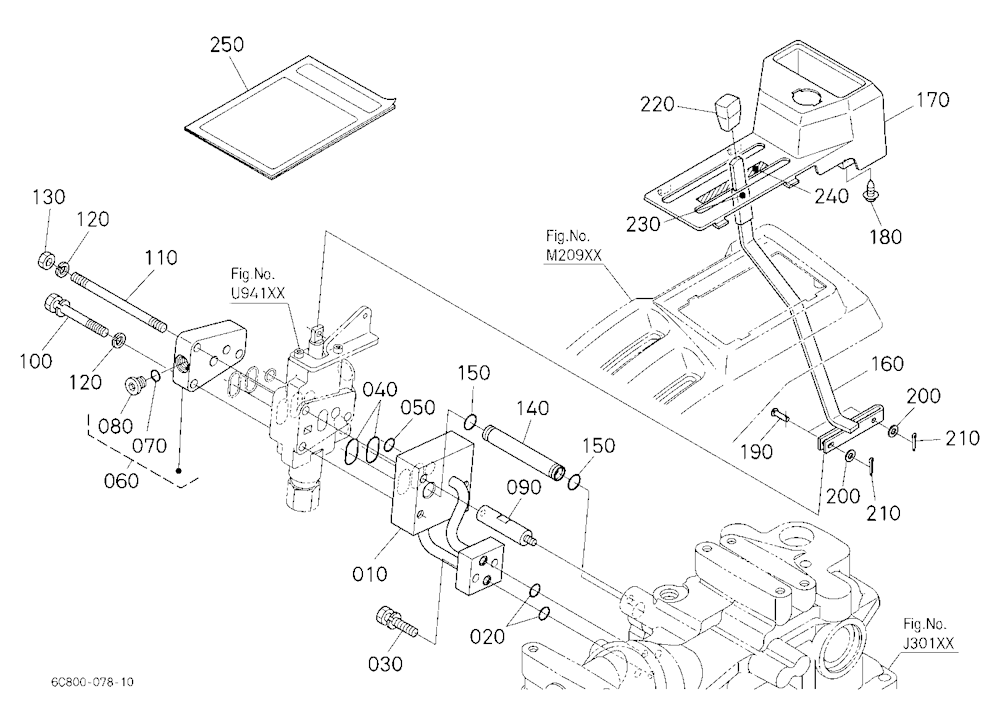 Auxiliary Control Valve Lever (1St)(W/G No.B7362)[