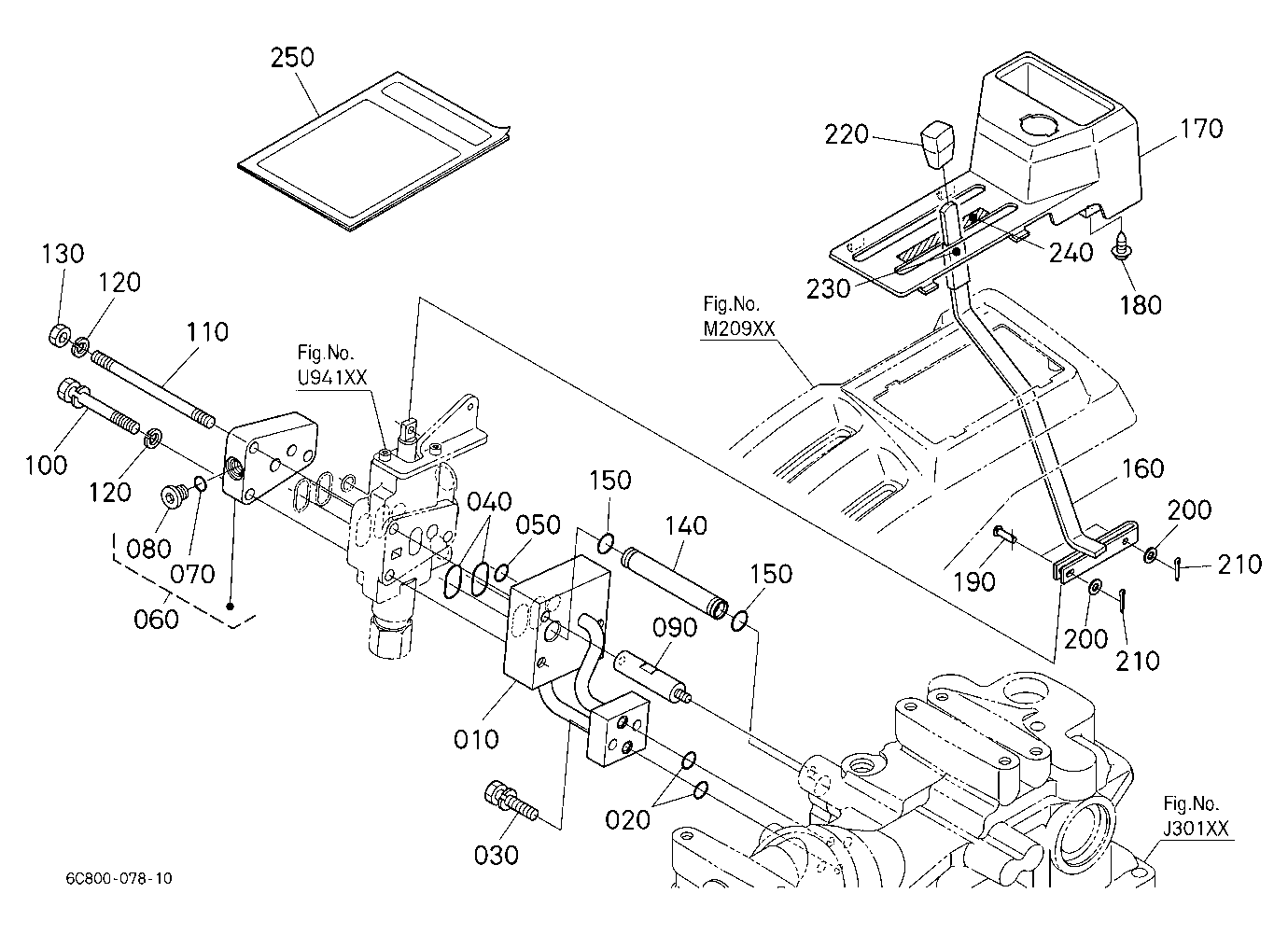 Auxiliary Control Valve Lever (1St)(W/G No.B7362)[