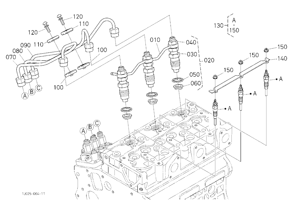 Injector And Glow Plug