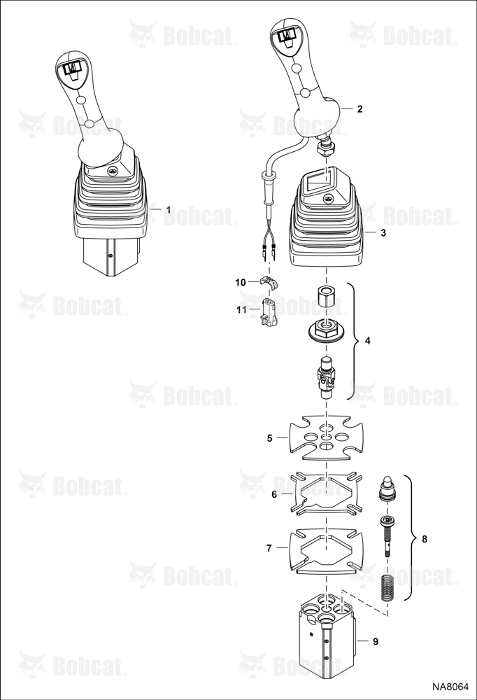 RH Joystick ACRA12178 - ACRA12999