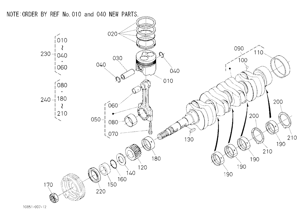 Piston And Crankshaft [New Type]