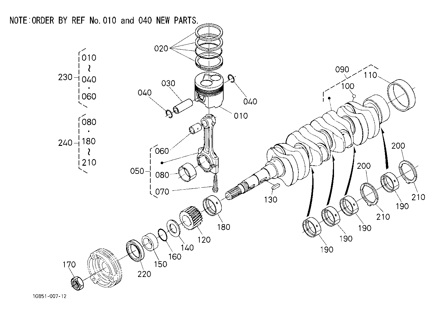 Piston And Crankshaft [New Type]