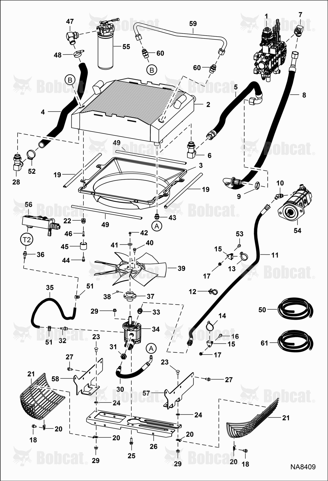 Hydrostatic Circuitry (Rear Cooling)