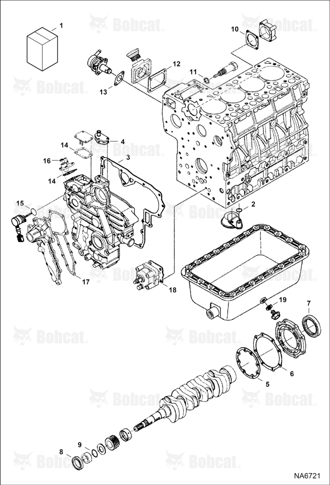 Lower Gasket Kit (Blue) (Engine Serial # V2403-B******)
