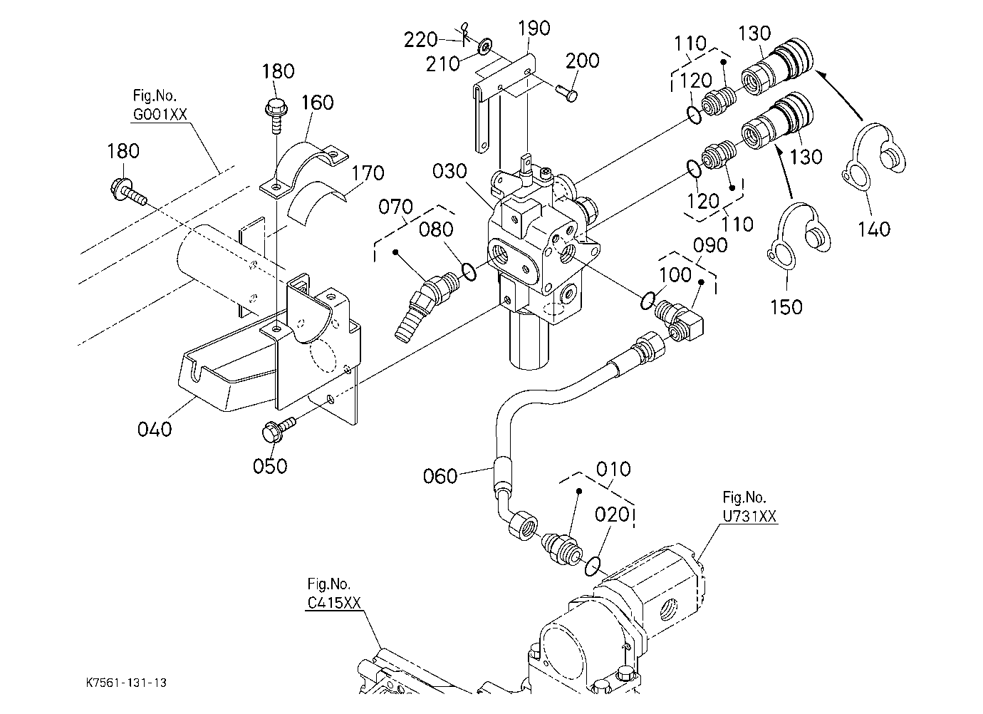 Hyd. Bed Lift Kit (Remote) (W/G.No.V4242) [Option]