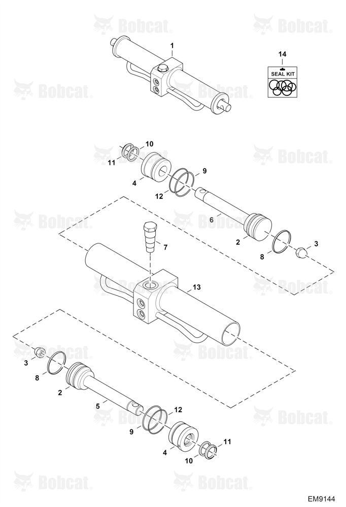 Power Attachment Lock (Quicktach) (Cylinder)