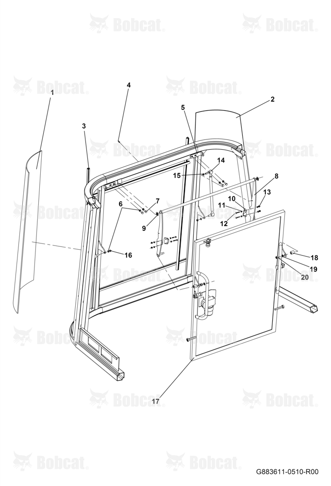 Cabin Rear and Frame Assembly