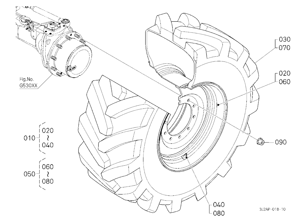 Front Wheel (540/65R28) [Michelin]
