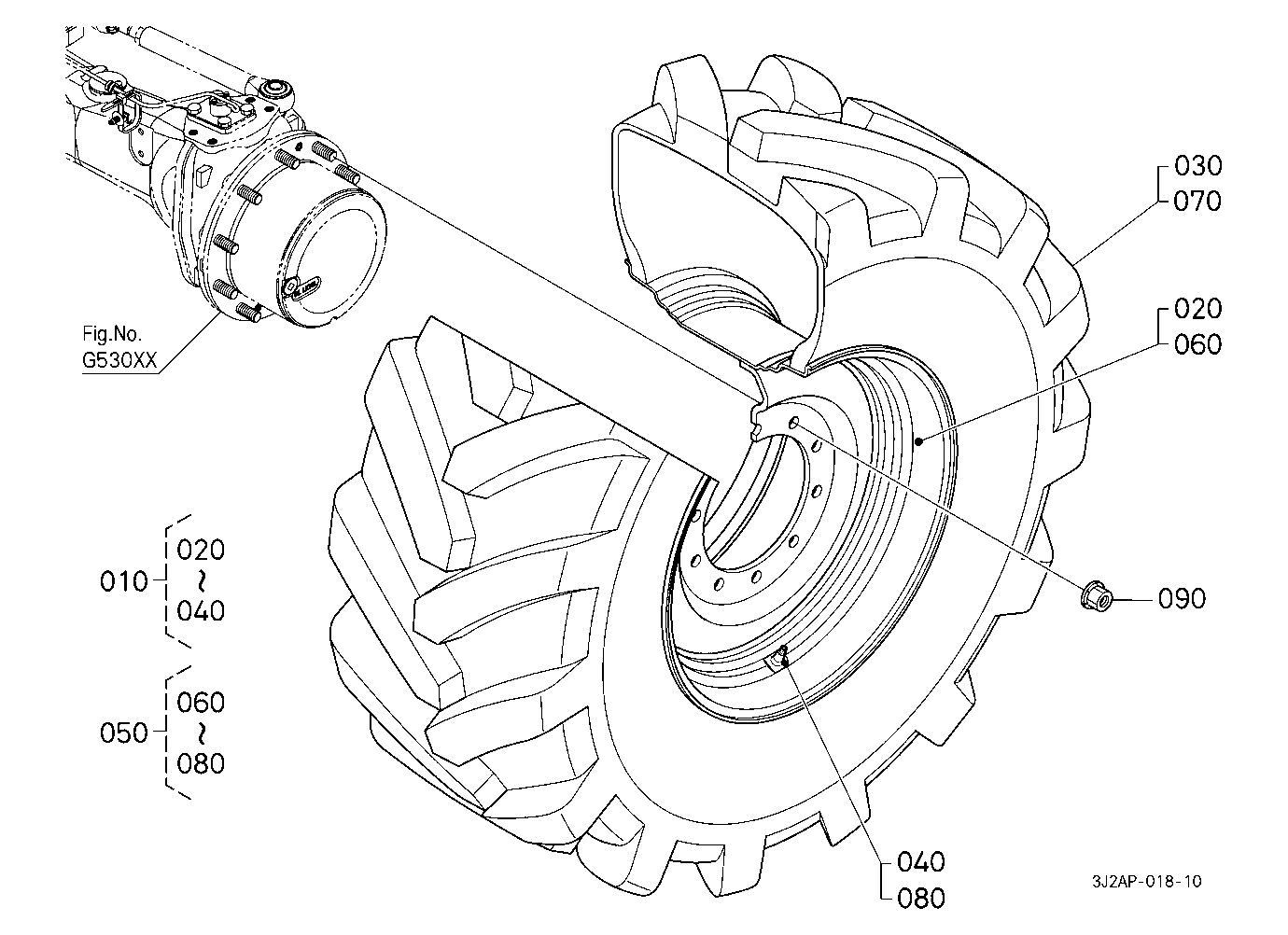 Front Wheel (540/65R28) [Michelin]