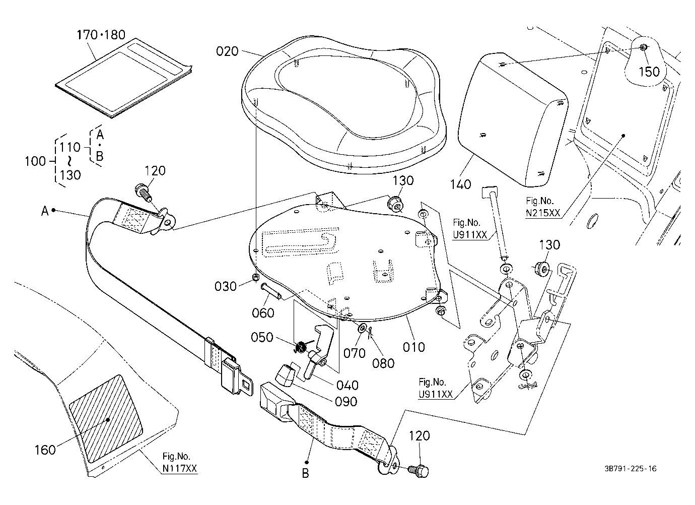 Instructional Seat Kit (Seat) (W/G No.M9129) [Opti