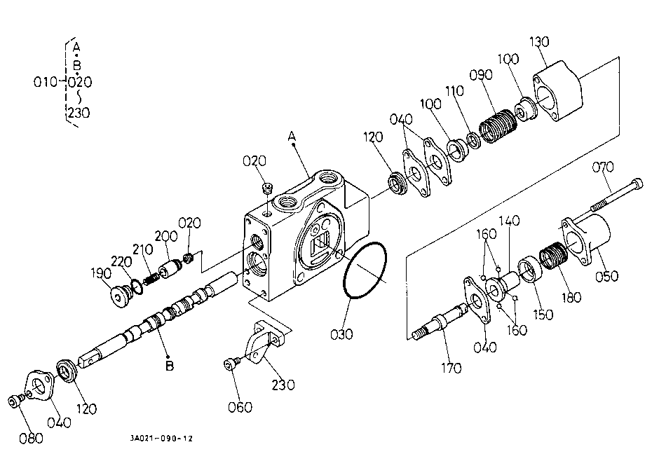 Auxiliary Control Valve (Fd) [Component Parts]