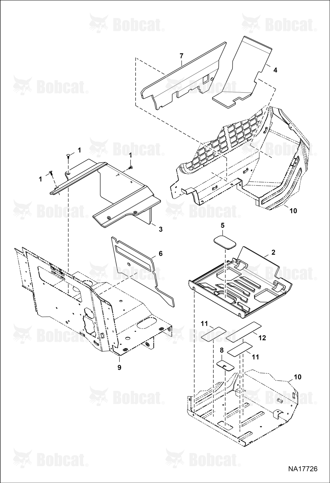 CAB Insulation (1-Piece Seat Pan Insulation)