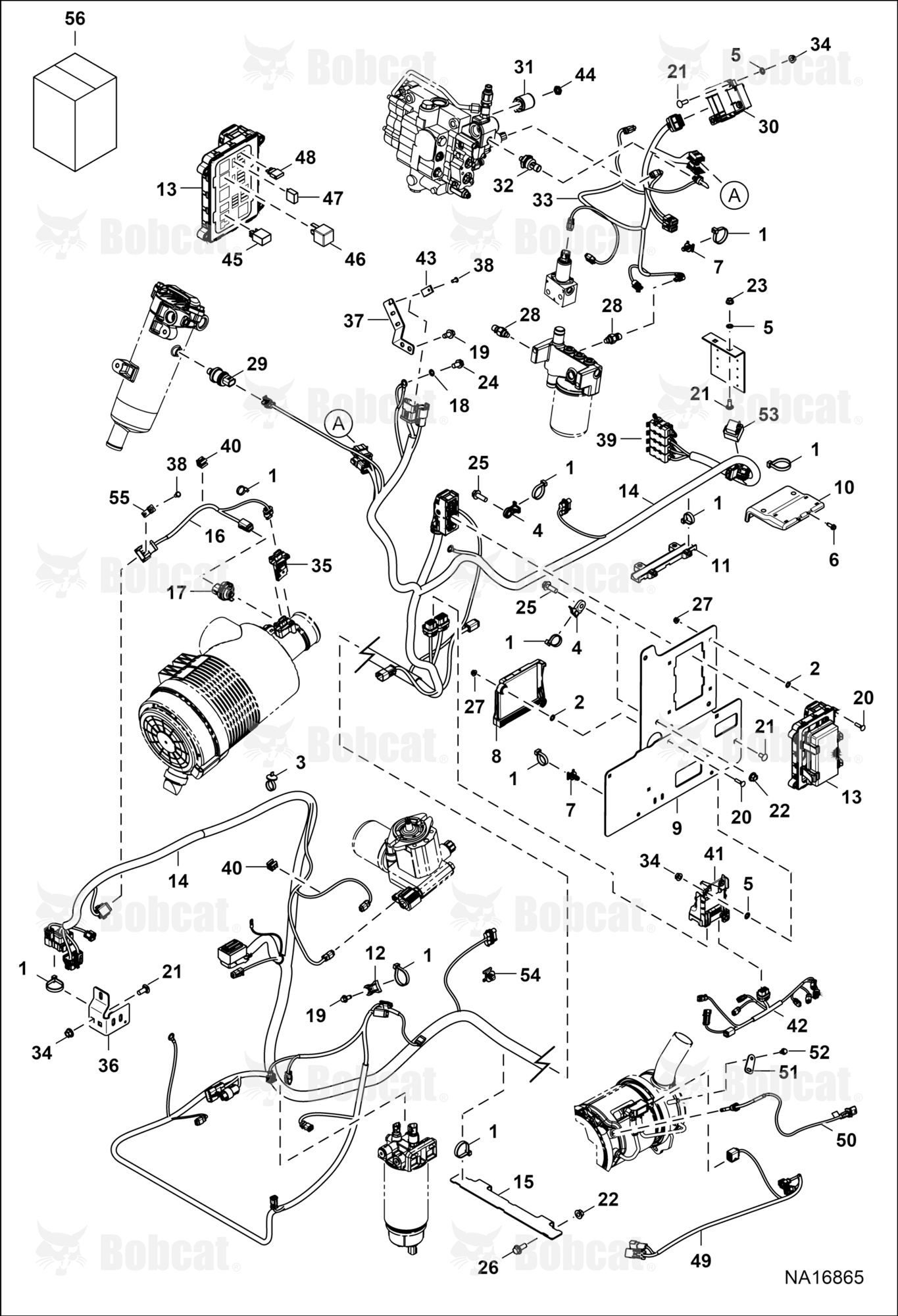 Engine Electrical Circuitry (Frame Harness, Fuse Relay, & Sensors)  B4ZY11001 - B4ZY11514
