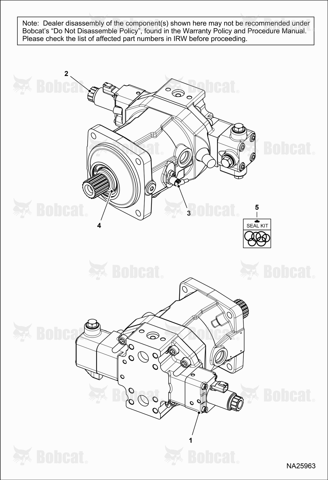 Hydrostatic Motor  B69811001 & Above