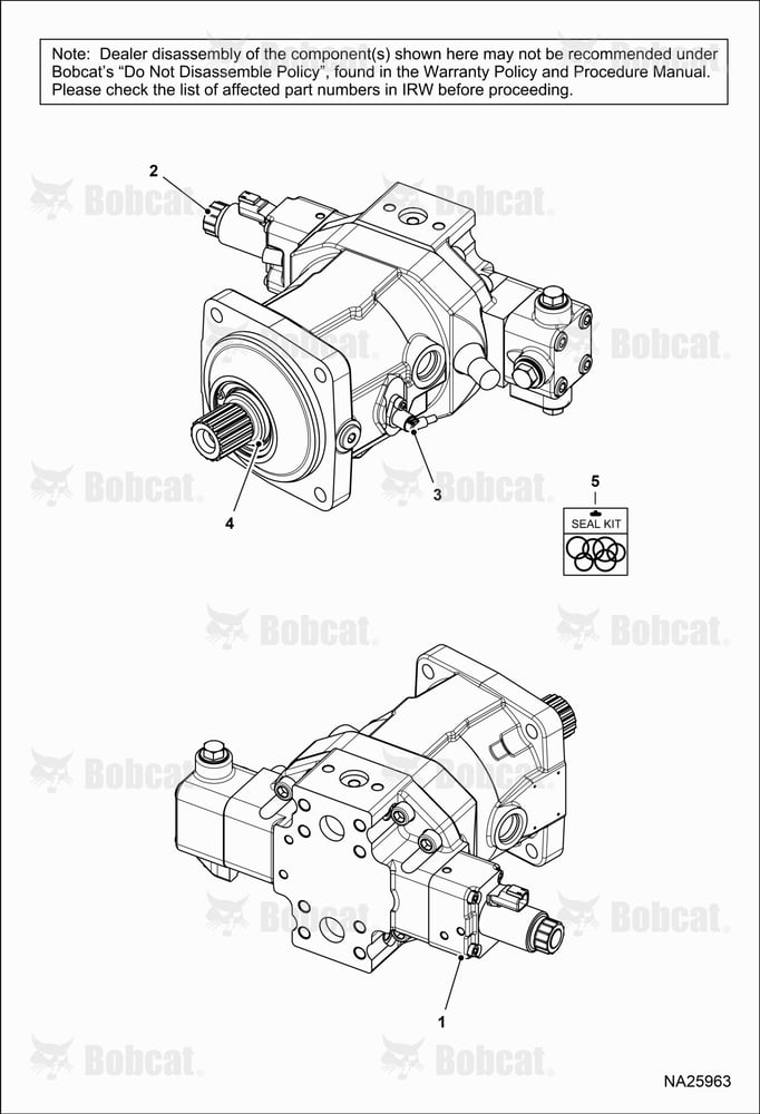 Hydrostatic Motor B69A11001 & Above