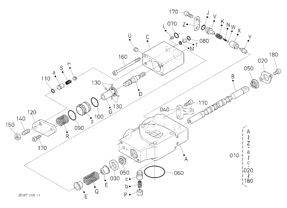 Auxiliary Control Valve (Scd) [Component Parts] [N