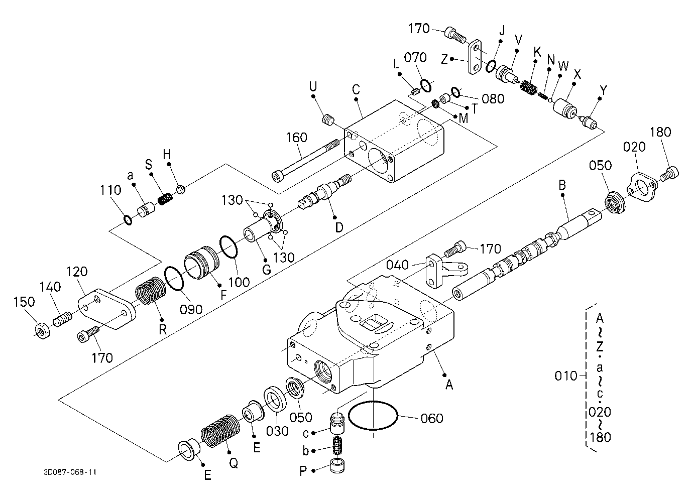 Auxiliary Control Valve (Scd) [Component Parts] [O