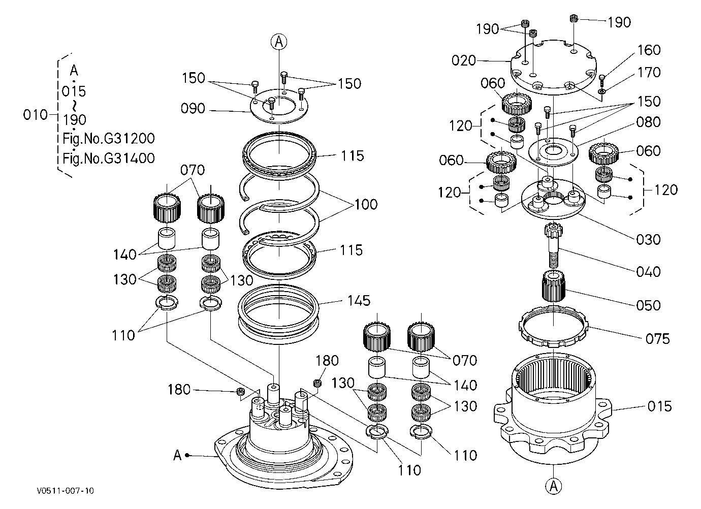 Hst Motor (3) (Component Parts)
